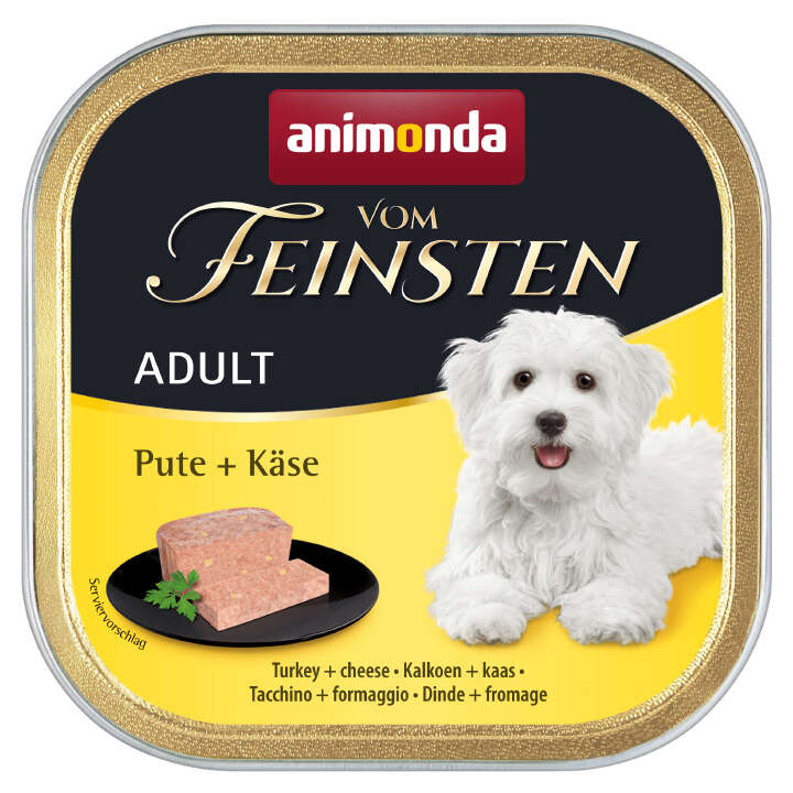 animonda Hunde-Nassfutter Vom Feinsten Pute + Käse